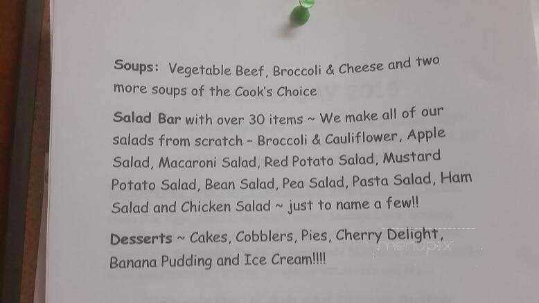 Stoll's Country Inn South - Evansville, IN menu_pic