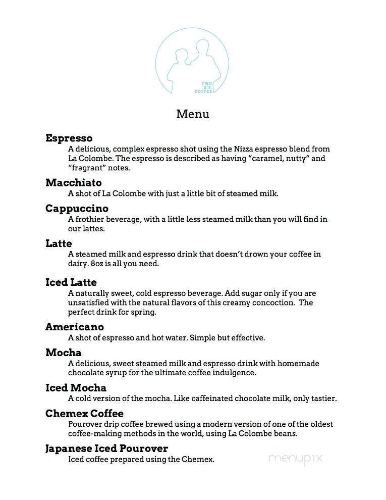 G's Coffee Shop - New York, NY menu_pic