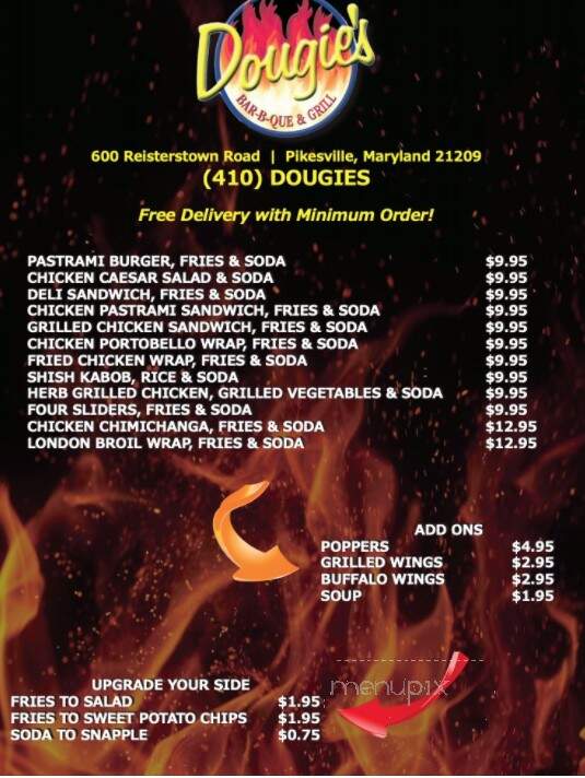 Dougie's - Baltimore, MD menu_pic
