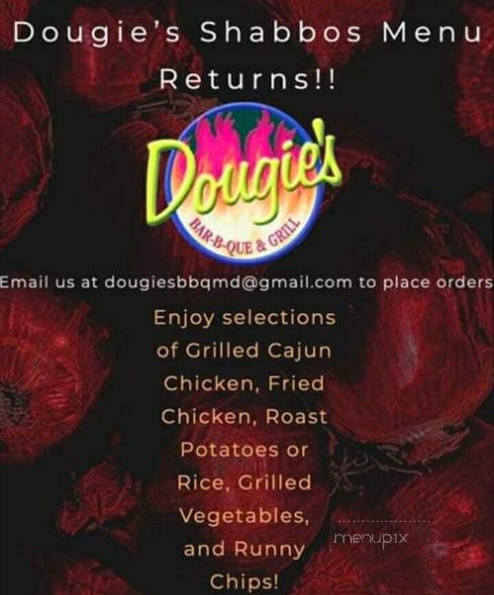 Dougie's - Baltimore, MD menu_pic