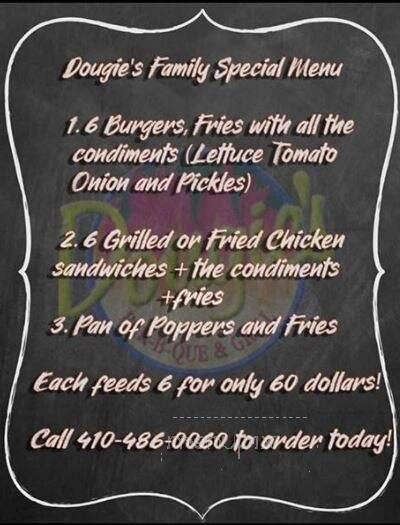 Dougie's - Baltimore, MD menu_pic