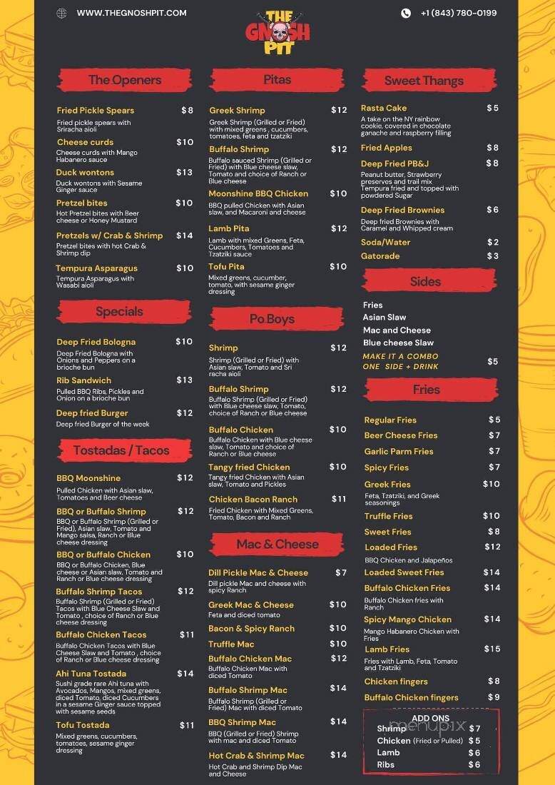 New South Brewing - Myrtle Beach, SC menu_pic