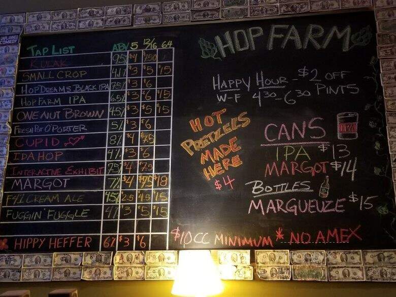 Hop Farm Brewing Co. - Pittsburgh, PA menu_pic