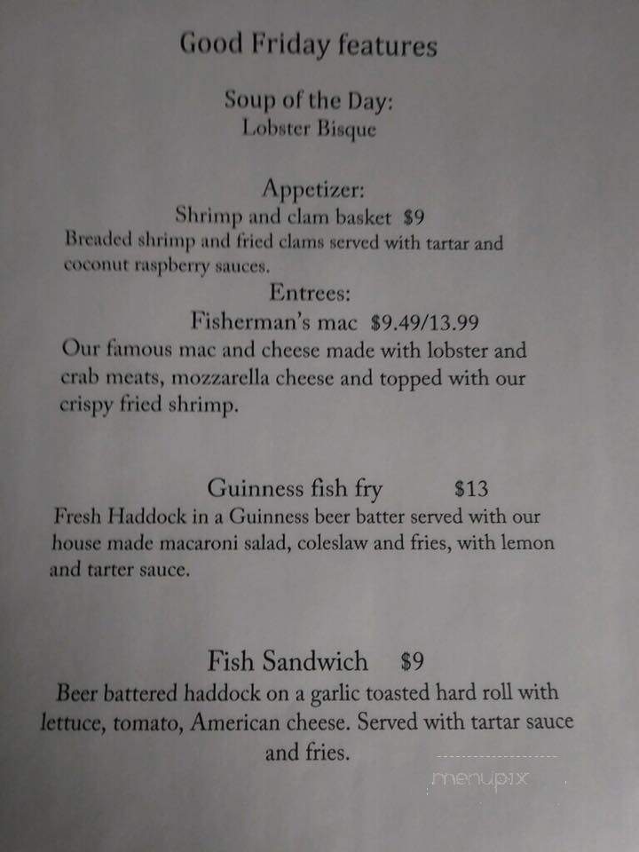 Mooney's Sports Bar & Grill - Lancaster, NY menu_pic