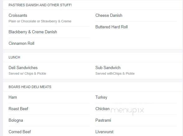 Sanibel Deli and Coffee Factory - Sanibel, FL menu_pic