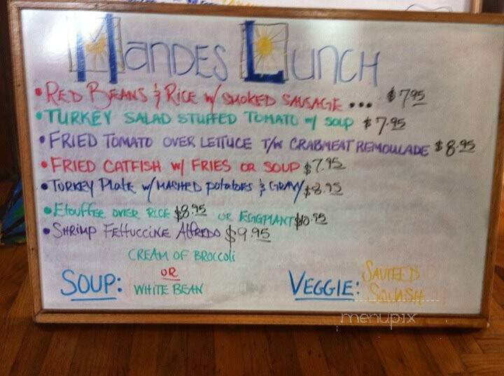 Mande's Restaurant - Mandeville, LA menu_pic