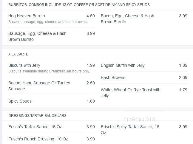 Frisch's Big Boy Restaurant - Loveland, OH menu_pic