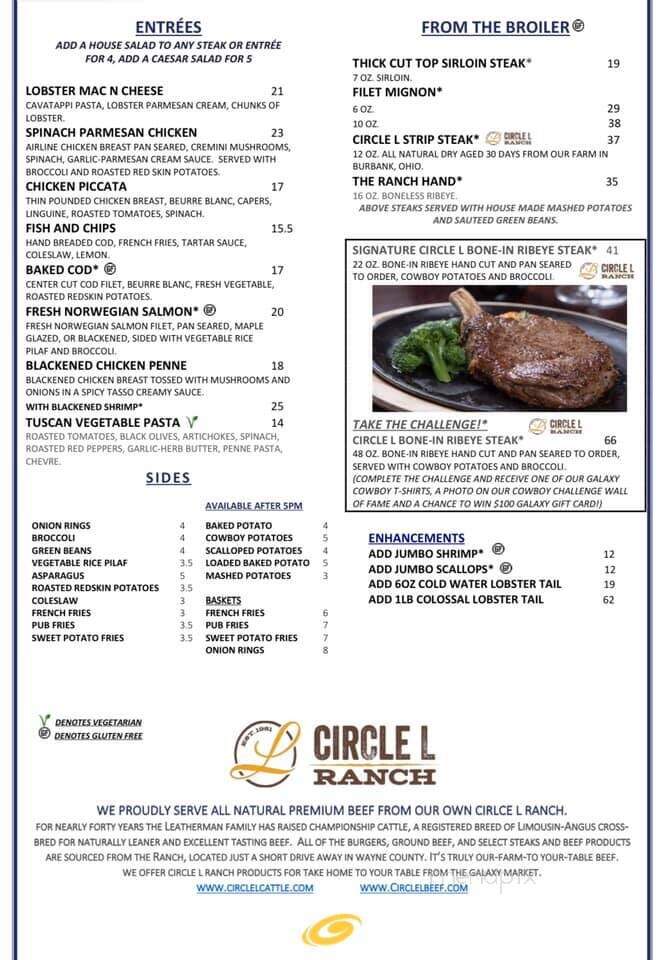 Galaxy Restaurant - Wadsworth, OH menu_pic