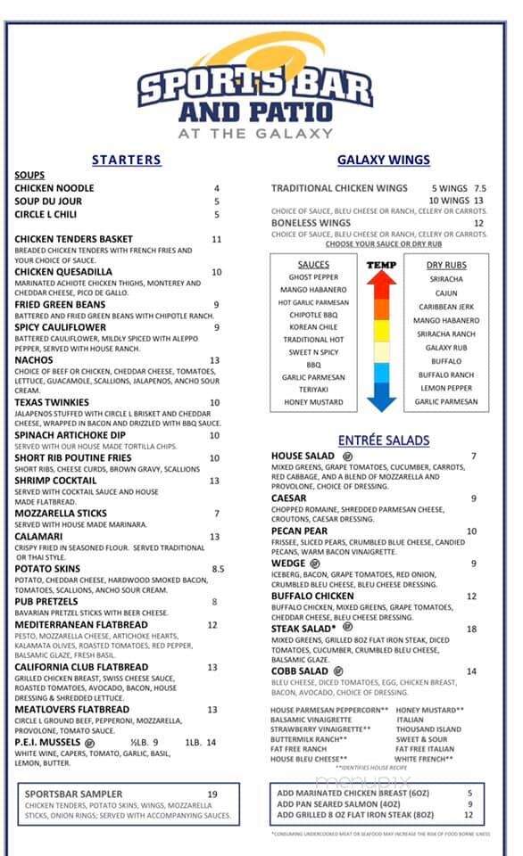 Galaxy Restaurant - Wadsworth, OH menu_pic