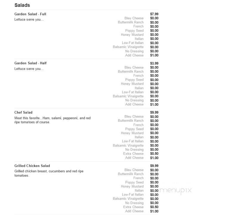 Geppetto's Pizza & Ribs - North Olmsted, OH menu_pic