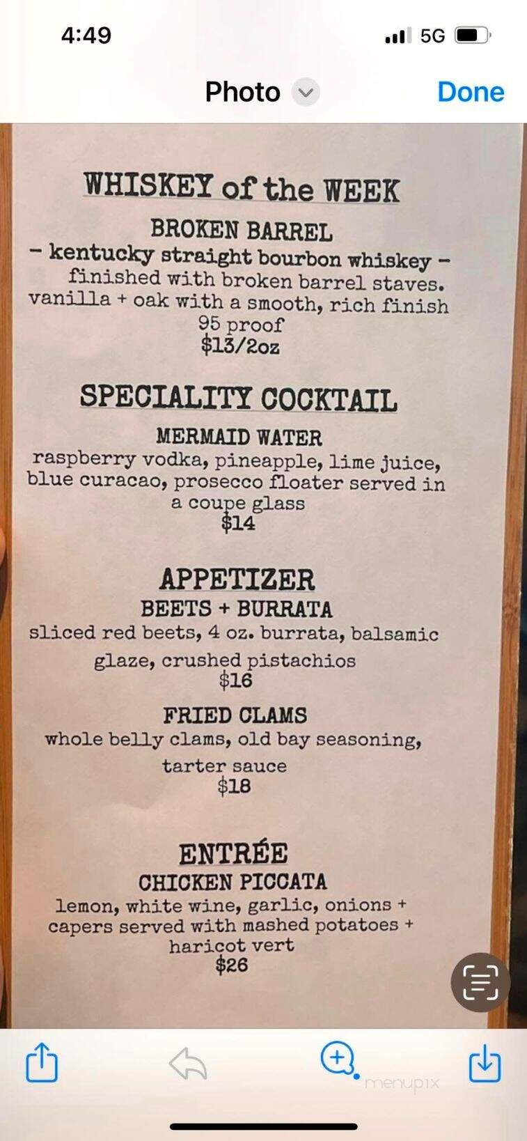 Crave Brasserie Wine Bar - Amesbury, MA menu_pic