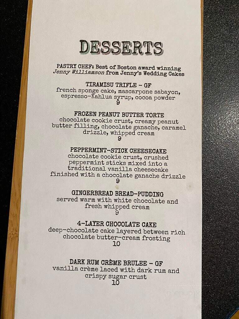 Crave Brasserie Wine Bar - Amesbury, MA menu_pic