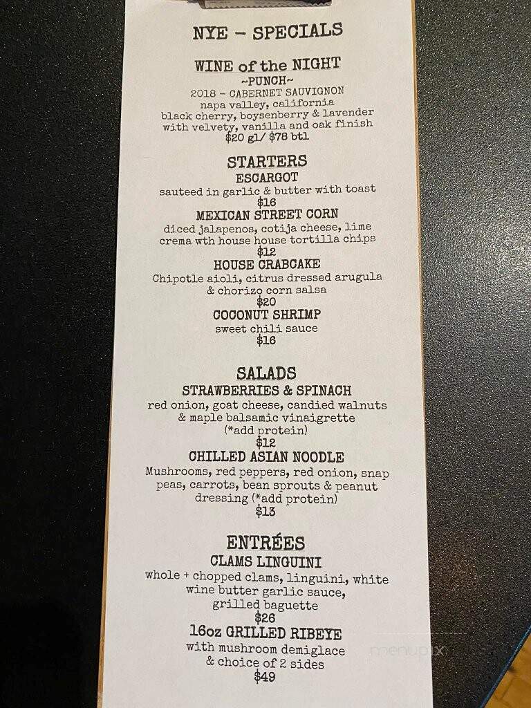 Crave Brasserie Wine Bar - Amesbury, MA menu_pic