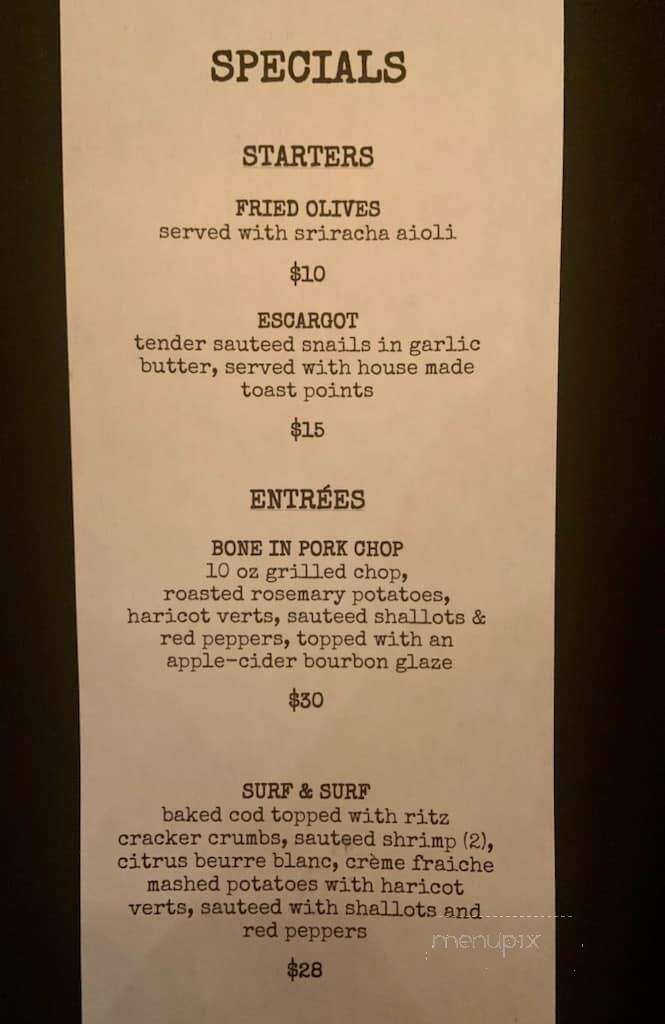 Crave Brasserie Wine Bar - Amesbury, MA menu_pic