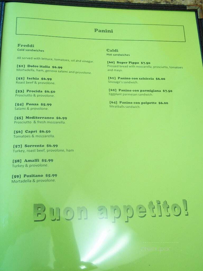 Dolce Italia - Sarasota, FL menu_pic