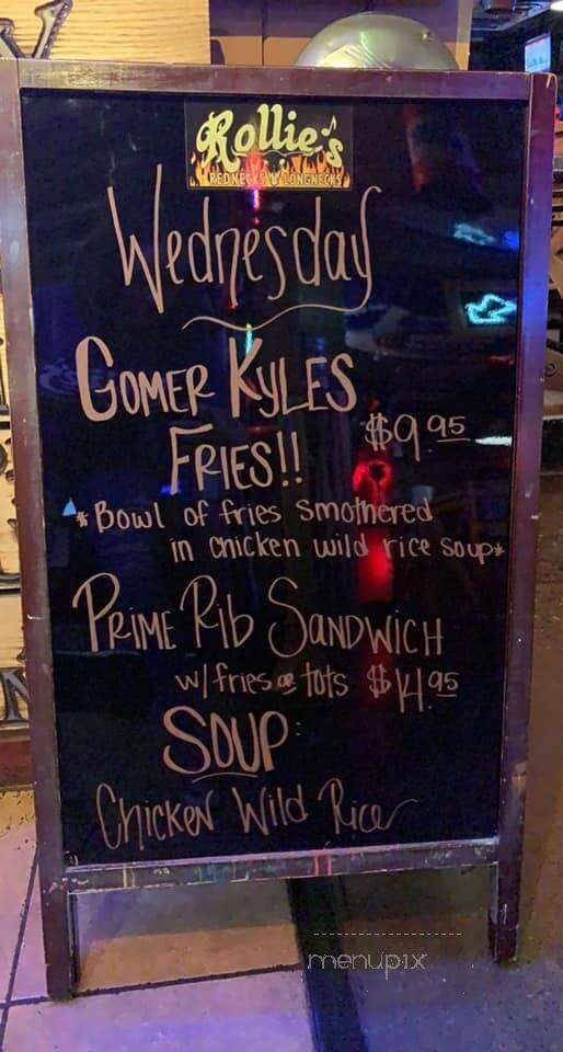Rollie's Rednecks and Longnecks - Sauk Rapids, MN menu_pic