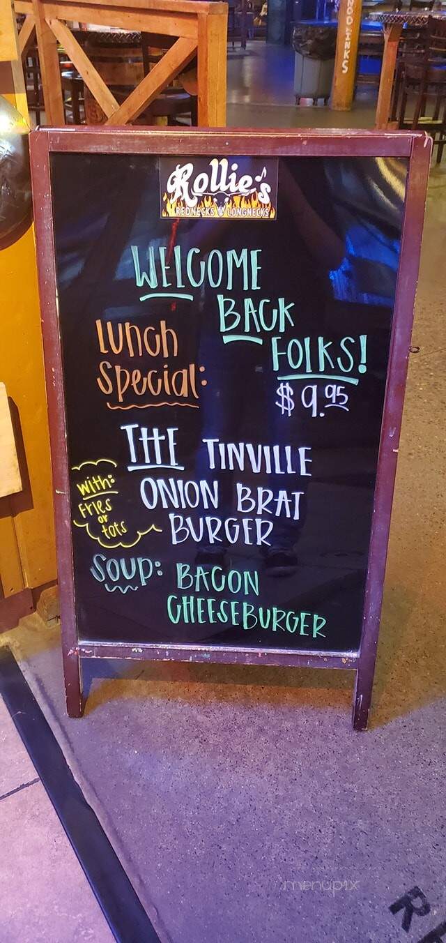 Rollie's Rednecks and Longnecks - Sauk Rapids, MN menu_pic
