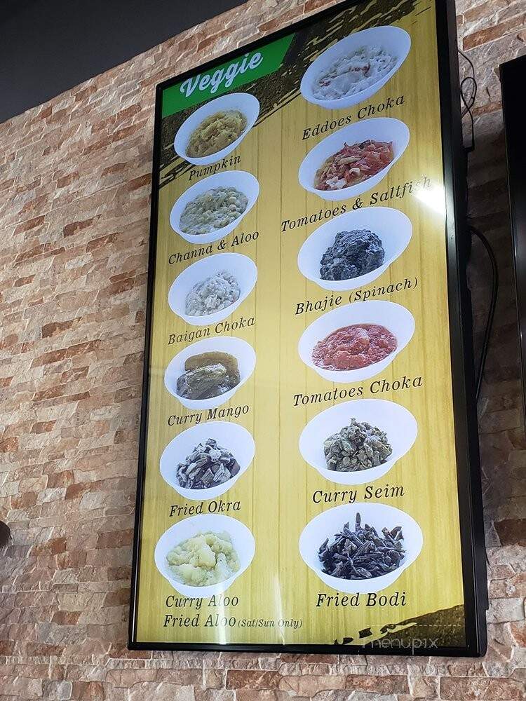 Leela's Roti Doubles - Mississauga, ON menu_pic