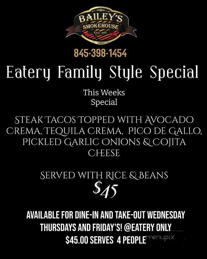 Baileys Blauvelt Inc - Blauvelt, NY menu_pic