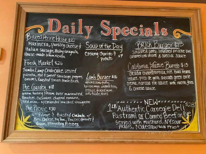 Baileys Blauvelt Inc - Blauvelt, NY menu_pic