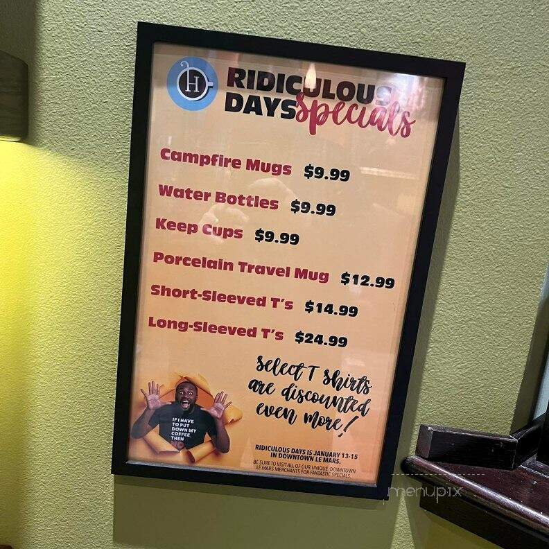 Habitue Coffeehouse and Creperie - Le Mars, IA menu_pic