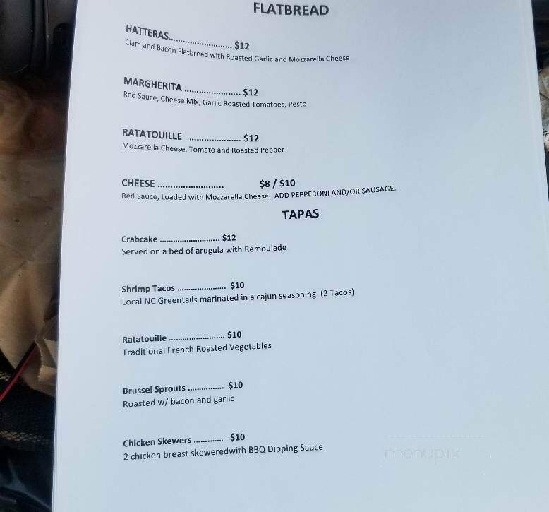Ten O Six - Kill Devil Hills, NC menu_pic