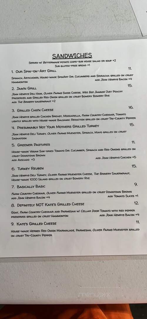 the Grafted Root Eatry - Grand Blanc, MI menu_pic