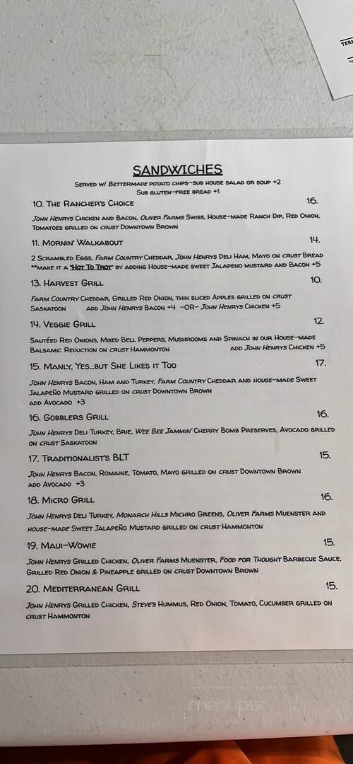the Grafted Root Eatry - Grand Blanc, MI menu_pic