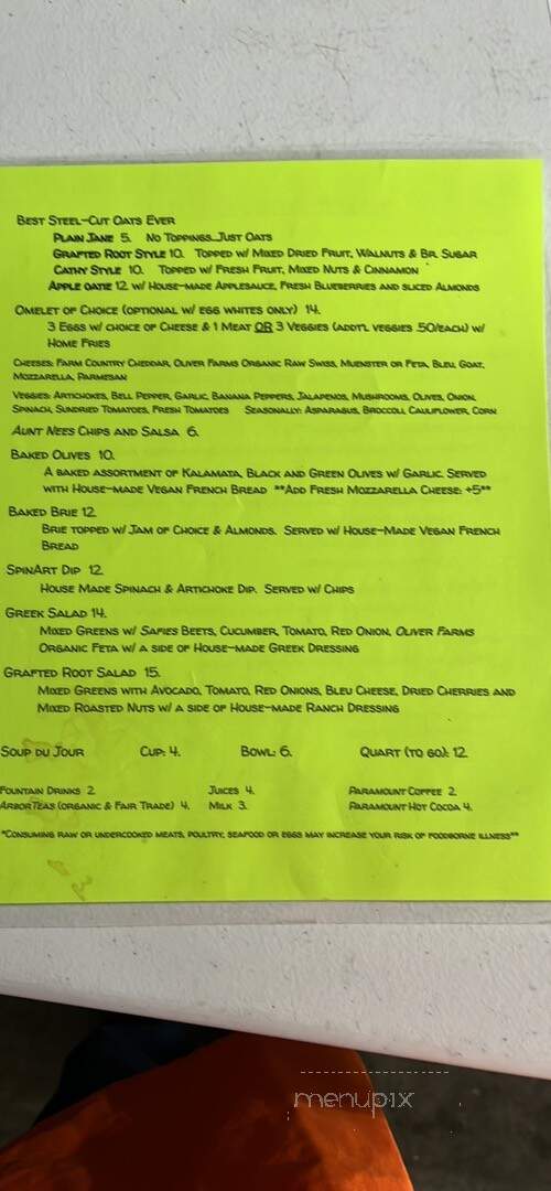 the Grafted Root Eatry - Grand Blanc, MI menu_pic