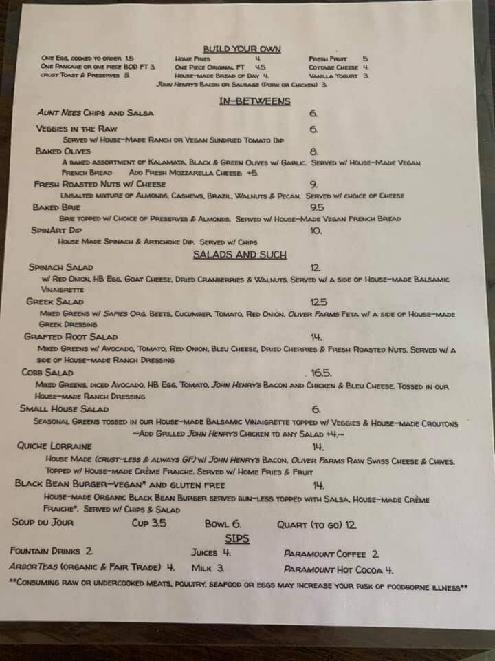 the Grafted Root Eatry - Grand Blanc, MI menu_pic