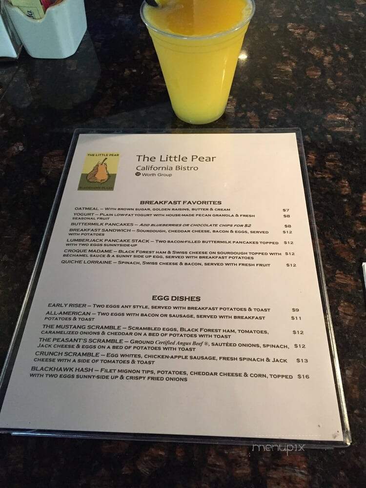 The Little Pear - Danville, CA menu_pic