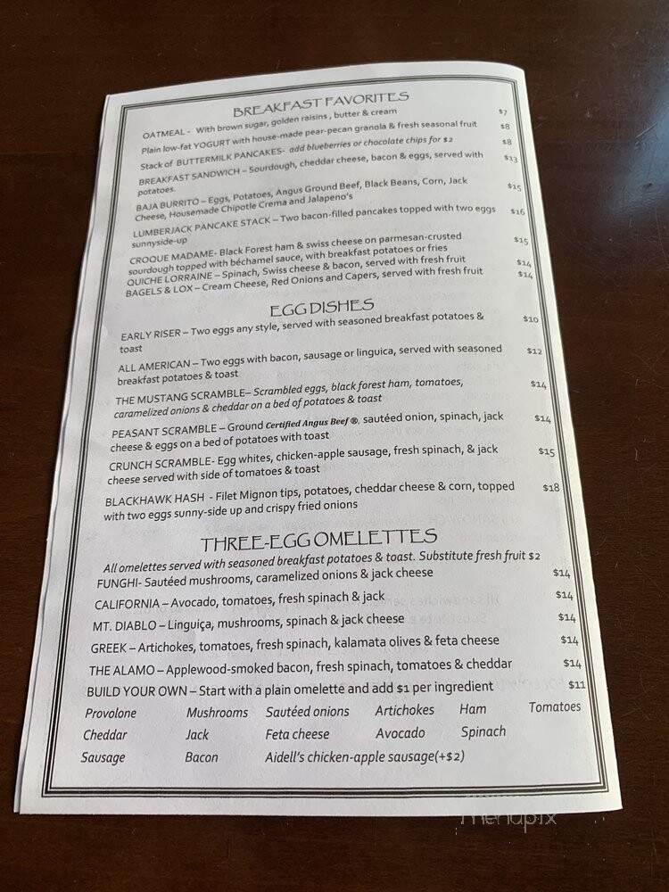 The Little Pear - Danville, CA menu_pic