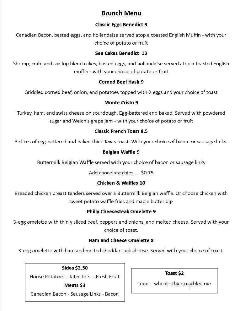 Harbor View Grill - Erie, PA menu_pic