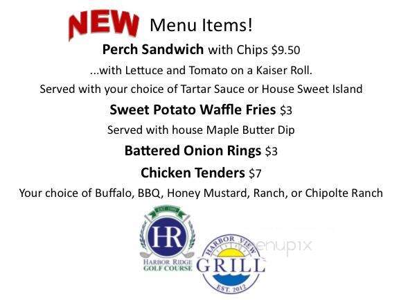 Harbor View Grill - Erie, PA menu_pic