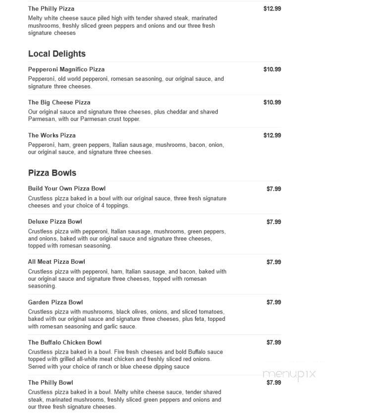 Marco's Pizza - Maryville, TN menu_pic