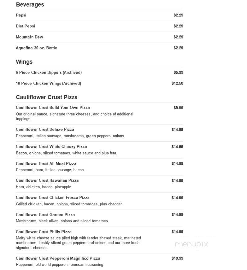 Marco's Pizza - Maryville, TN menu_pic