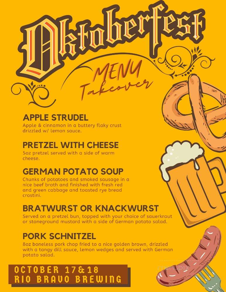 Rio Bravo Brewing Company - Albuquerque, NM menu_pic