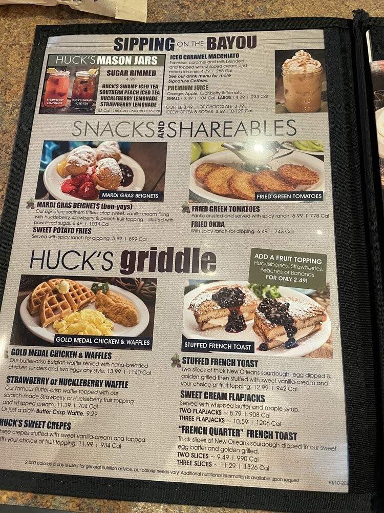 Huckleberry's - Benicia, CA menu_pic