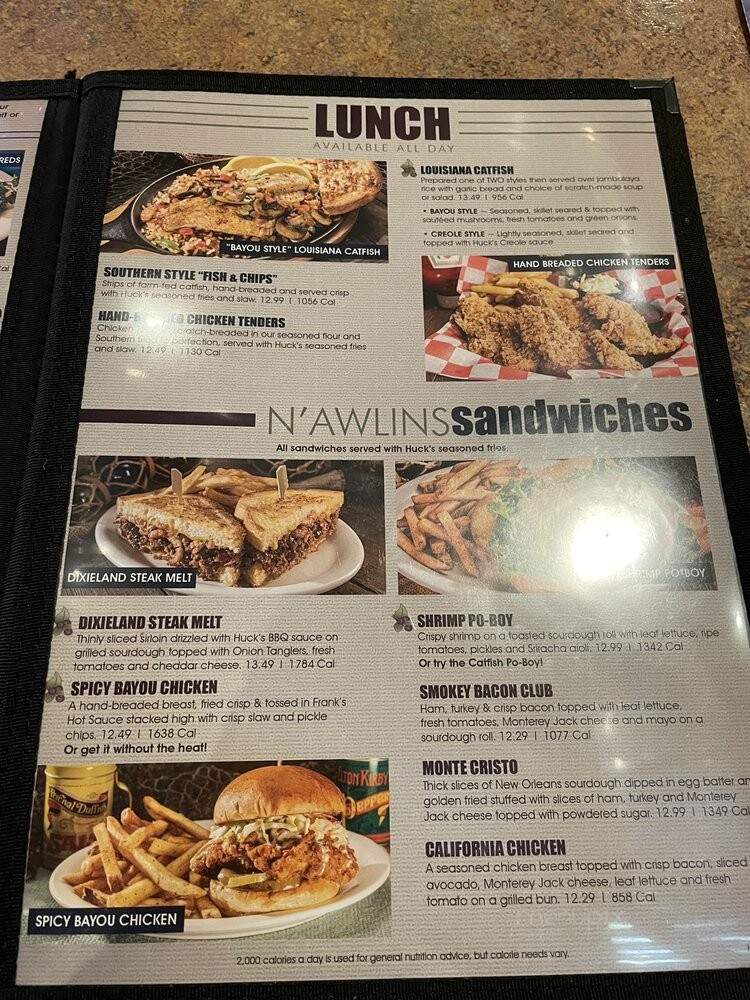 Huckleberry's - Benicia, CA menu_pic