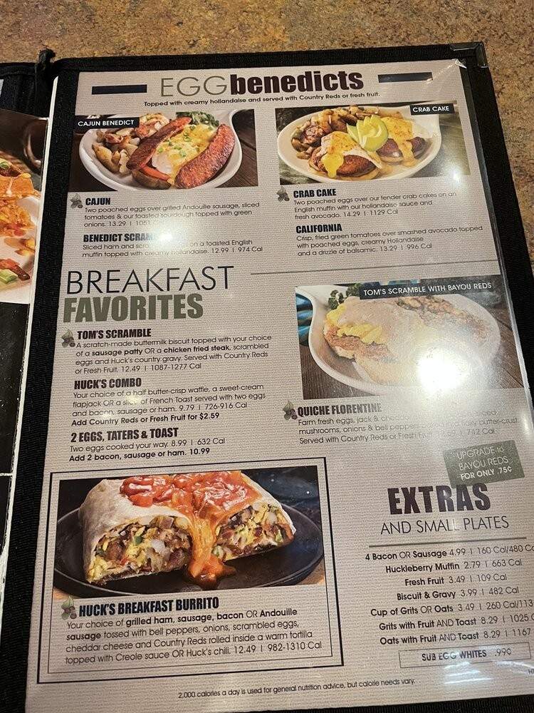 Huckleberry's - Benicia, CA menu_pic