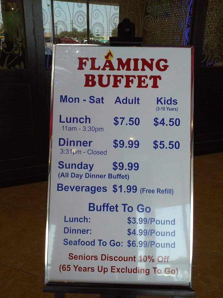 Flaming Buffet - Dallas, TX menu_pic