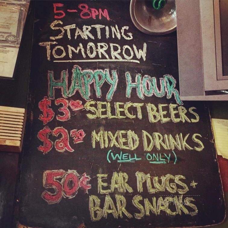 Empty Bottle - Chicago, IL menu_pic