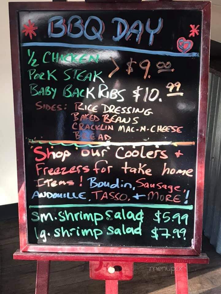 Ronnie's Boudin and Cracklin - Baton Rouge, LA menu_pic