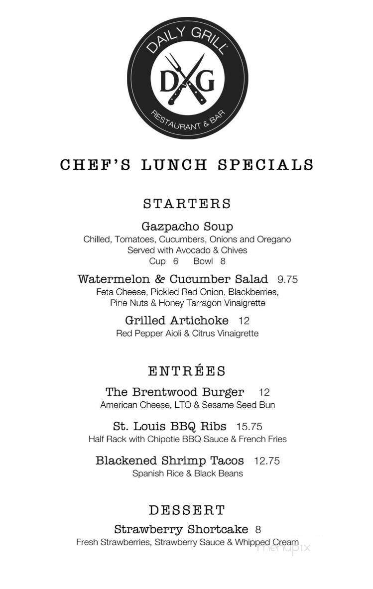 Daily Grill - Tulsa, OK menu_pic