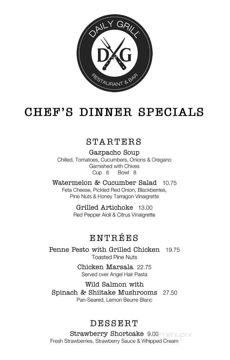 Daily Grill - Tulsa, OK menu_pic