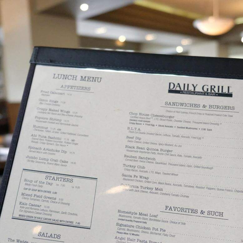 Daily Grill - Tulsa, OK menu_pic
