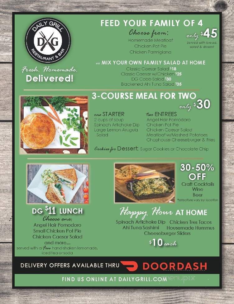 Daily Grill - Tulsa, OK menu_pic