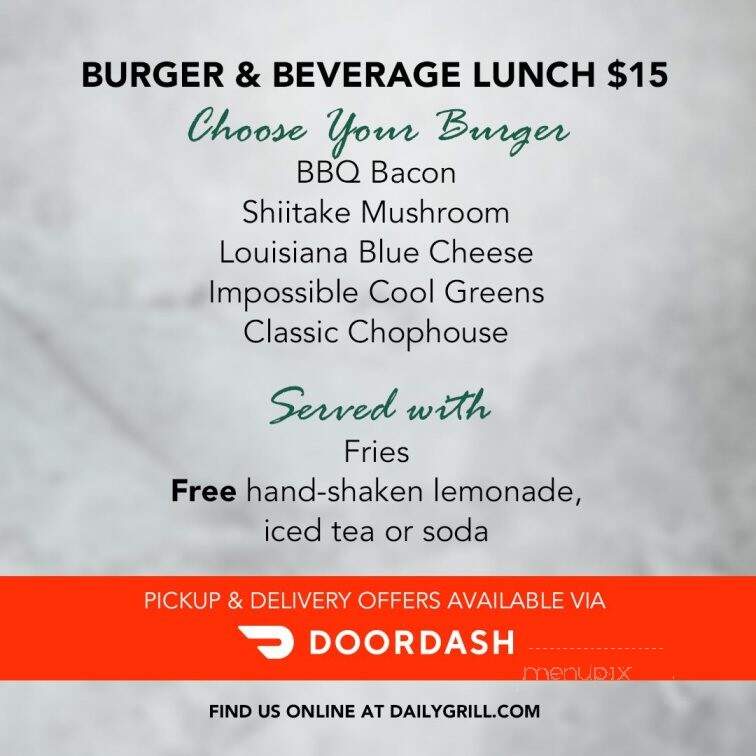 Daily Grill - Tulsa, OK menu_pic