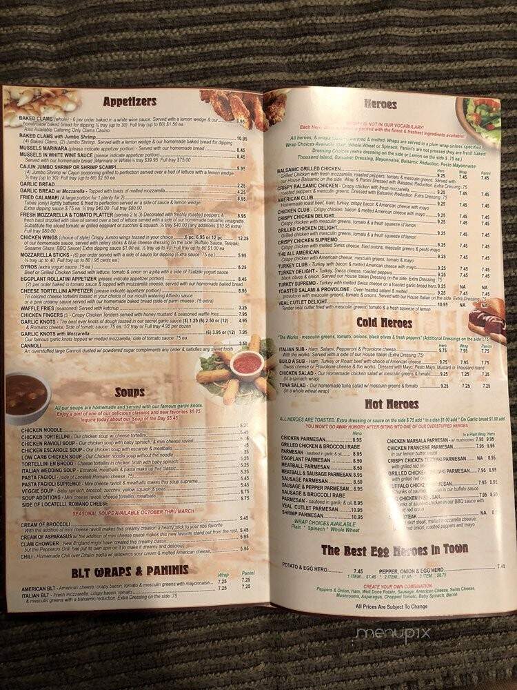 The Pepperoni Grill - Patchogue, NY menu_pic