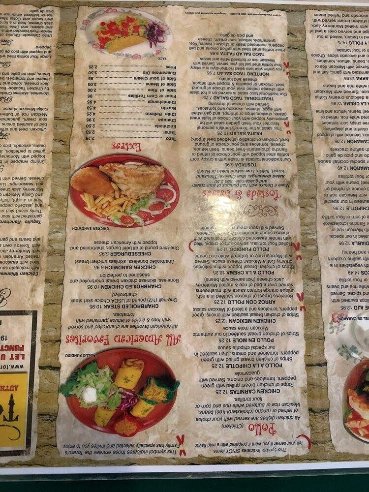 Torero's Mexican Restaurant - Erie, PA menu_pic
